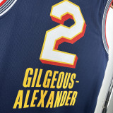 2025 ALL-STAR GILGEOUS-ALEXANDER #2 Dark Blue NBA Jerseys