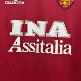 1998/99 Roma Red Home Retro Soccer Jersey