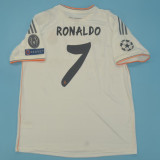 2013/14 RM White Home Retro Soccer Jersey