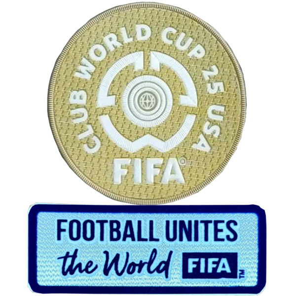FIFA CLUB WORLD CUP 25 USA+FOOTBALL UNITES the World 世俱杯章 +白色公平条 You can buy it alone OR tell us which jersey to print it on