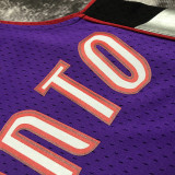 1999/00 Toronto Raptors MCGRADY #1 Purple Black Retro NBA Jerseys 热压