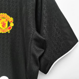 2003/04 M Utd Away Black Retro Soccer Jersey