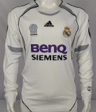 2006/07 RM White Home Long Sleeve Retro Jersey