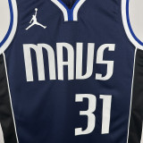 2025 Mavericks THOMPSON #31 Sapphire Blue NBA Jerseys