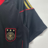 2010 Germany Away Black Retro Soccer Jersey