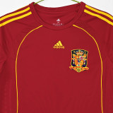 2008 Spain Home Red Retro Soccer Jersey