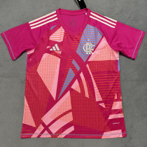2025/26 Flamengo Pink GK Fans Soccer Jersey