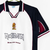 1999 West Ham X Iron Maiden White Retro Jersey (Number 7)