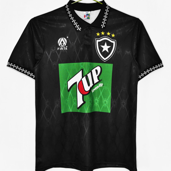 1995/96 Botafogo Third Black Retro Soccer Jersey