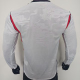 2026/27 England Home White Player Version Long Sleeve Soccer Jersey