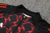 2025 M Utd Black Red Kids Sweater Tracksuit