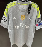 2015/16 RM Away Grey Retro Soccer Jersey