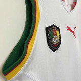 2002 Cameroun Away White Retro Soccer Jersey