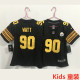 WATT #90 Pittsburgh Steelers Kids NFL Jersey 钢人