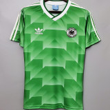 1988 Germany Away Green Retro Soccer Jersey