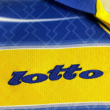 1998/99 Parma Home Yellow Retro  Long Sleeve Soccer Jersey