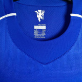 2007/08 M Utd Blue GK Retro Long Sleeve Soccer Jersey