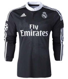 RONALDO # 7 RM Black Dragon Retro Long Sleeve Jersey 2014/15 (Have All Patch) (2014+10) 全套章 ★★