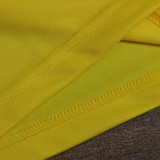 1958 Brazil Home Yellow Retro Soccer Jersey