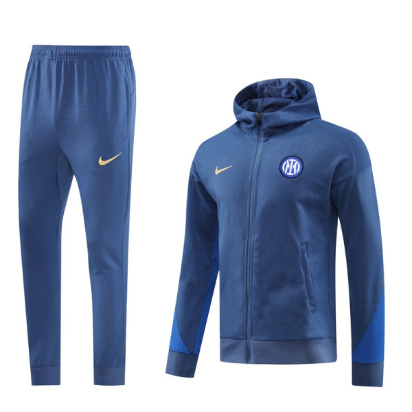 2025 In Milan Light Blue Hoody Zipper Jacket