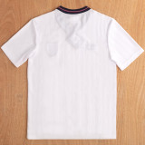 1986 England Home White Retro Soccer Jersey