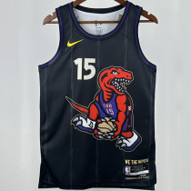 2025 Timberwolves CARTER #15 Black  NBA Jerseys 热压