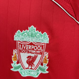 2006/08 LFC Home Red Long Sleeve Retro Soccer Jersey