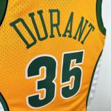 2007/08 Sonics DURANT #35 Yellow NBA Jersey