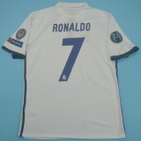 2016/17 RM White Home Retro Soccer Jersey