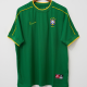 1998 Brazil GK Green Retro Soccer Jersey