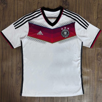 2014 Germany Home White Retro Fans Soccer Jersey  3 Start 三星