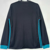 2017/18 RM Away Black Retro Long Sleeve Soccer Jersey