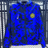 2025/26 In Milan Blue Black Windbreaker
