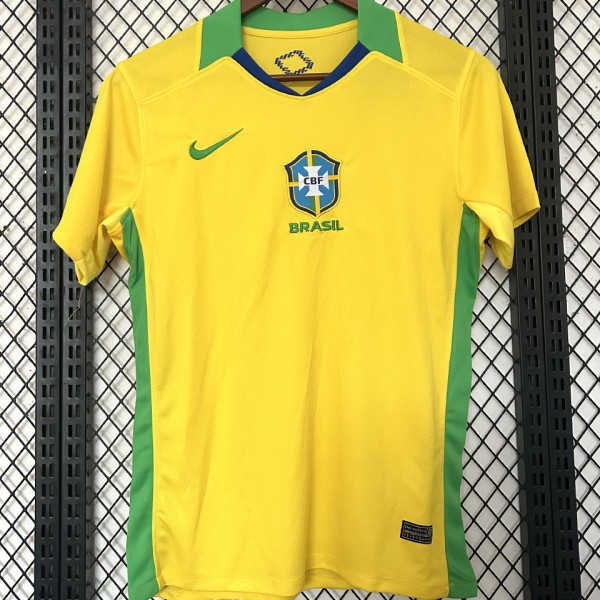 2025/26 Brazil Home Yellow Fans Jersey