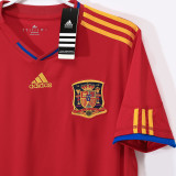 2010 Spain Home Red Retro Soccer Jersey