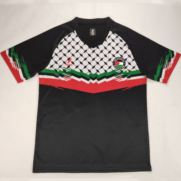2024/25 Palestine Black Fans Soccer Jersey