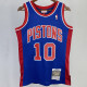 1988/89 KC Thunder RODMAN #10 Blue Retro NBA Jerseys 热压