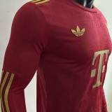 2025 BFC 125th Anniversary Edition Red Player Version  Long Sleeve Jersey