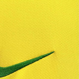 2006 Brazil Home Yellow Retro Soccer Jersey