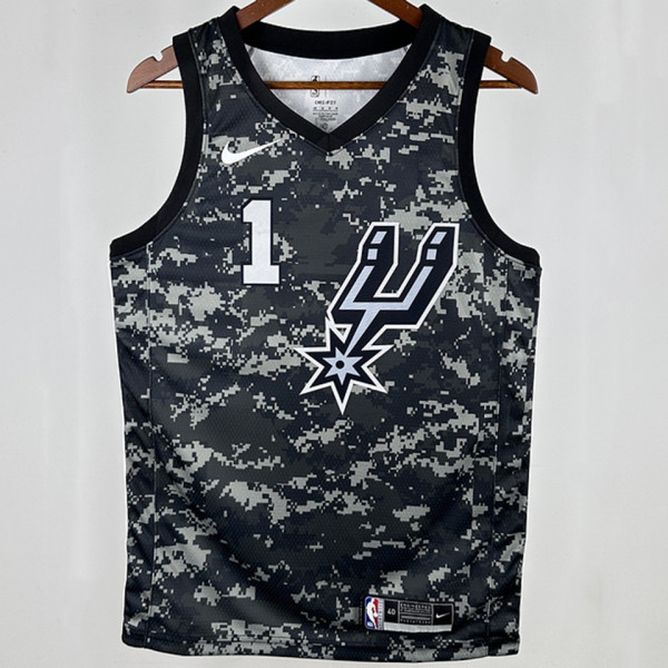Spurs WEMBANYAMA #1  NBA Jerseys