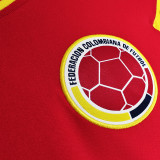 1990 Colombia Away Red Retro Soccer Jersey