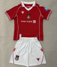 2025/26 Wrexham Home Kids Soccer Jersey