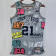 1998/99 Spurs DUNCAN #21 Grey Retro NBA Jerseys 热压