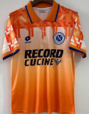 1994 Napoli Away Orange Retro Soccer Jersey