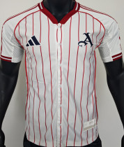 2025/26 ARS White Baseball Player Version T-Shirt  硅胶版