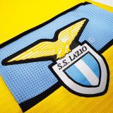 1998/1999 Lazio Yellow Retro Soccer Jersey