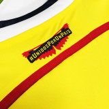 2014 Colombia Home Yellow Retro Soccer Jersey