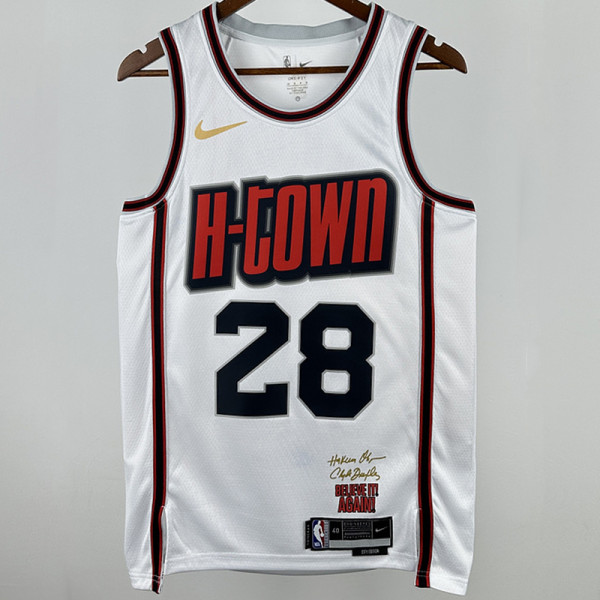 2025 Rockets  SENGUN #28 White City Edition NBA Jersey
