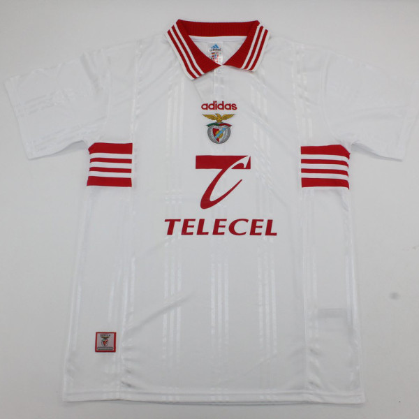 1997/1999 Benfica Away White Retro Soccer Jersey