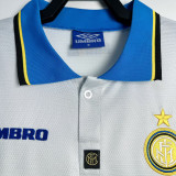 1997/98 In Milan Away White Retro Soccer Jersey